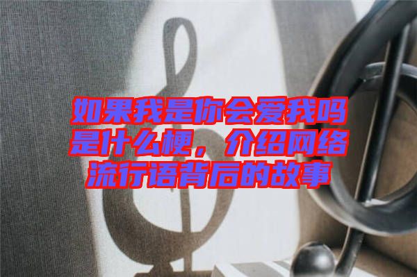 如果我是你會愛我嗎是什么梗，介紹網(wǎng)絡(luò)流行語背后的故事