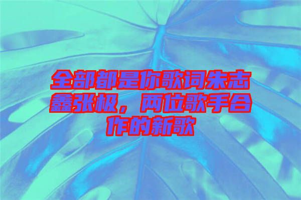 全部都是你歌詞朱志鑫張極，兩位歌手合作的新歌