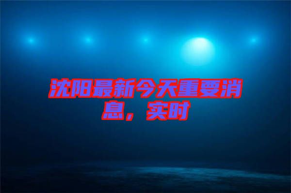 沈陽最新今天重要消息，實(shí)時
