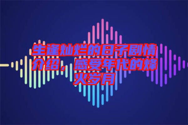 生逢燦爛的日子劇情介紹，感受年代的烽火歲月