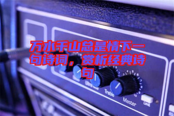 萬水千山總是情下一句詩詞，賞析經典詩句