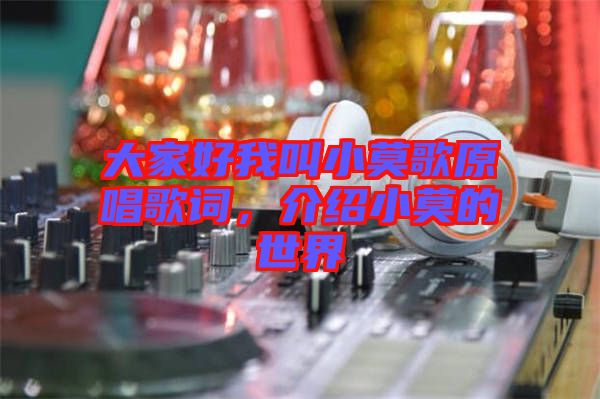 大家好我叫小莫歌原唱歌詞，介紹小莫的世界