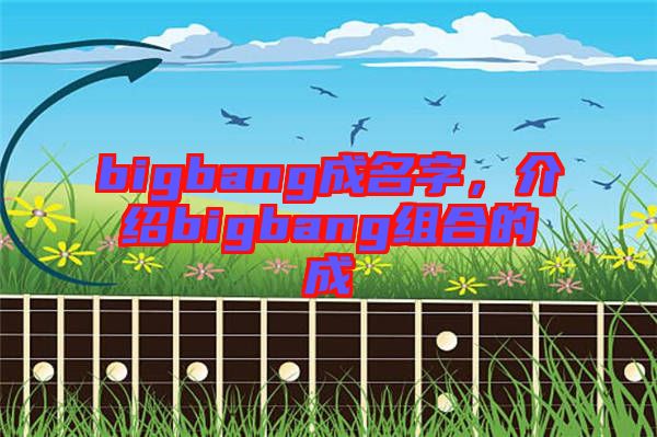 bigbang成名字，介紹bigbang組合的成