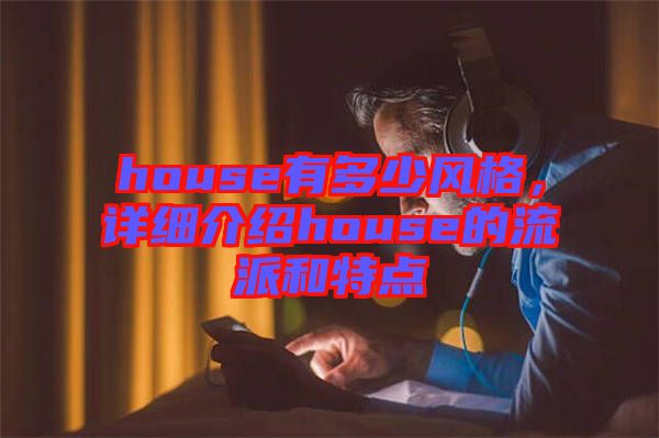 house有多少風(fēng)格，詳細(xì)介紹house的流派和特點(diǎn)