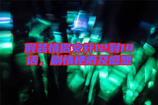 假裝情侶文軒12到14話，劇情梗概及感想