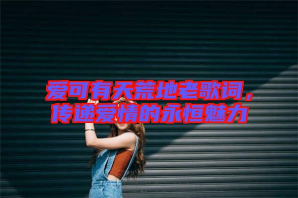 愛可有天荒地老歌詞，傳遞愛情的永恒魅力