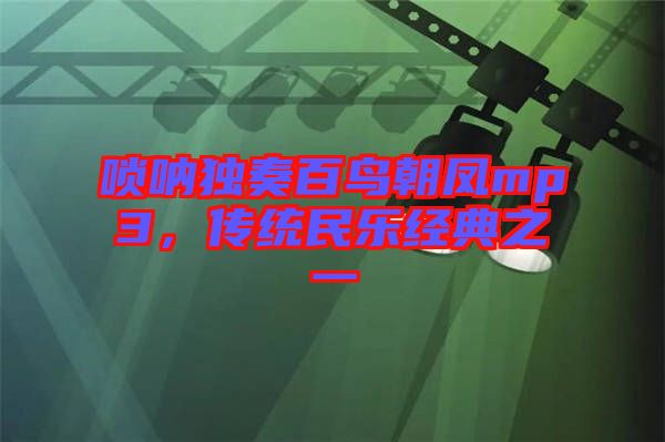 嗩吶獨奏百鳥朝鳳mp3，傳統(tǒng)民樂經(jīng)典之一