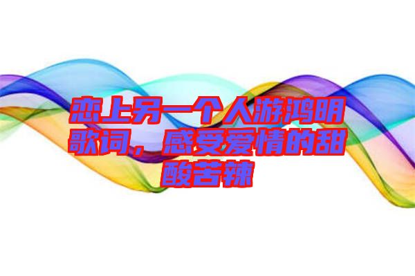 戀上另一個(gè)人游鴻明歌詞，感受愛(ài)情的甜酸苦辣