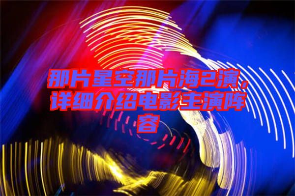那片星空那片海2演，詳細(xì)介紹電影主演陣容