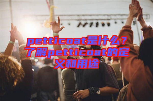 petticoat是什么？了解petticoat的定義和用途