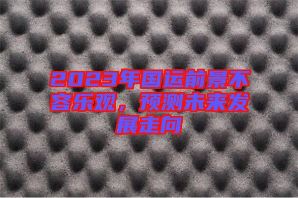 2023年國運前景不容樂觀，預(yù)測未來發(fā)展走向