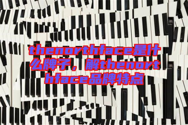 thenorthface是什么牌子，解thenorthface品牌特點