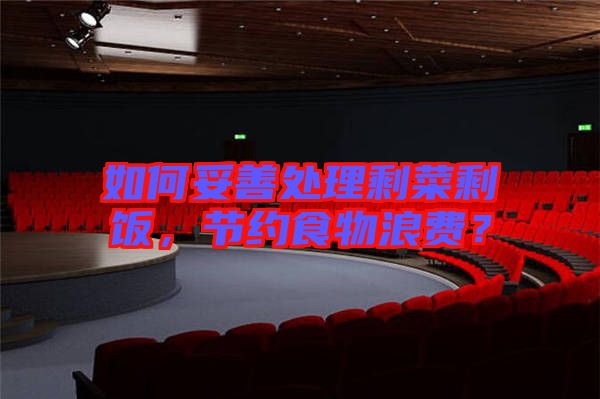 如何妥善處理剩菜剩飯，節(jié)約食物浪費(fèi)？