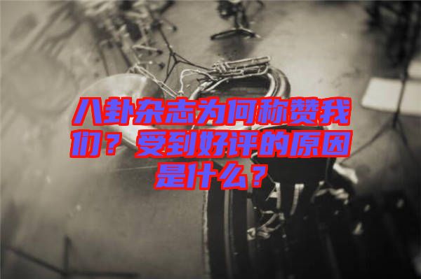 八卦雜志為何稱贊我們？受到好評(píng)的原因是什么？