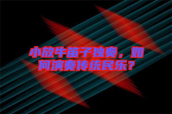 小放牛笛子獨奏，如何演奏傳統(tǒng)民樂？