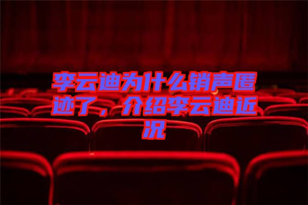 李云迪為什么銷聲匿跡了，介紹李云迪近況