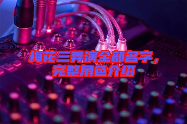 梅花三弄演全部名字，完整角色介紹