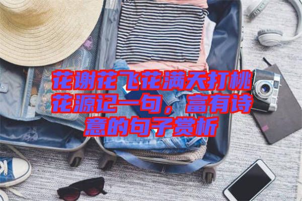 花謝花飛花滿天打桃花源記一句，富有詩意的句子賞析