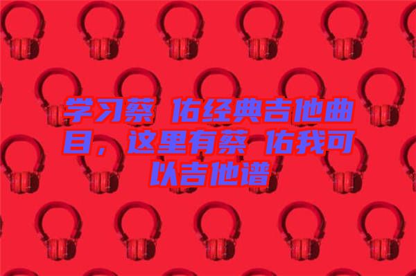 學習蔡旻佑經(jīng)典吉他曲目，這里有蔡旻佑我可以吉他譜