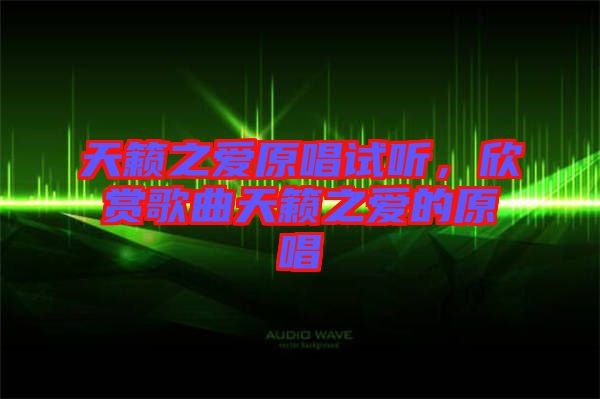 天籟之愛原唱試聽，欣賞歌曲天籟之愛的原唱