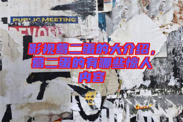 影視葛二蛋的大介紹，葛二蛋的有哪些驚人內(nèi)容
