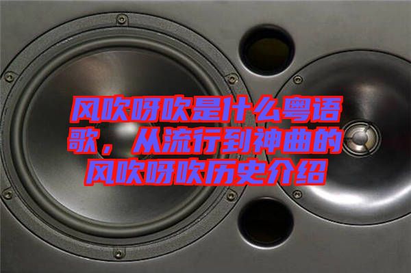 風(fēng)吹呀吹是什么粵語(yǔ)歌，從流行到神曲的風(fēng)吹呀吹歷史介紹