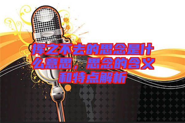 揮之不去的思念是什么意思，思念的含義和特點(diǎn)解析