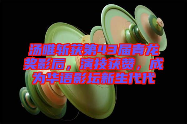 湯唯斬獲第43屆青龍獎(jiǎng)影后，演技獲贊，成為華語(yǔ)影壇新生代代