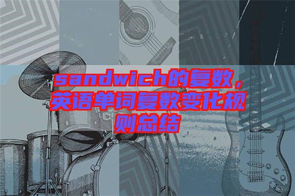 sandwich的復(fù)數(shù)，英語單詞復(fù)數(shù)變化規(guī)則總結(jié)