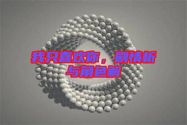 我只喜歡你，劇情析與角色解