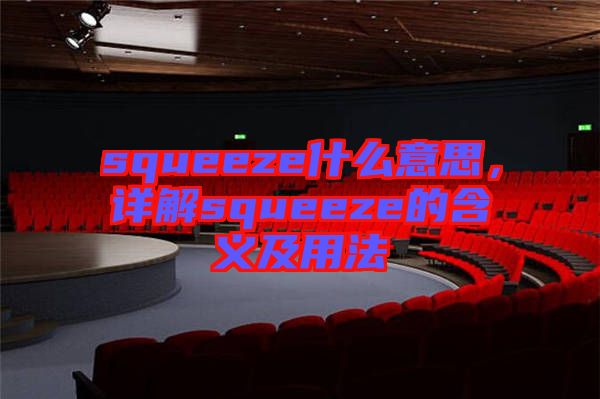 squeeze什么意思，詳解squeeze的含義及用法
