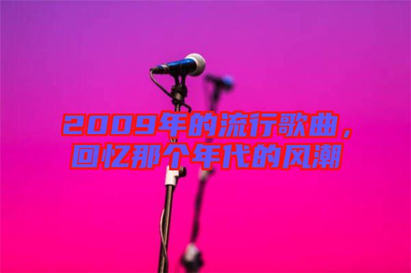 2009年的流行歌曲，回憶那個(gè)年代的風(fēng)潮