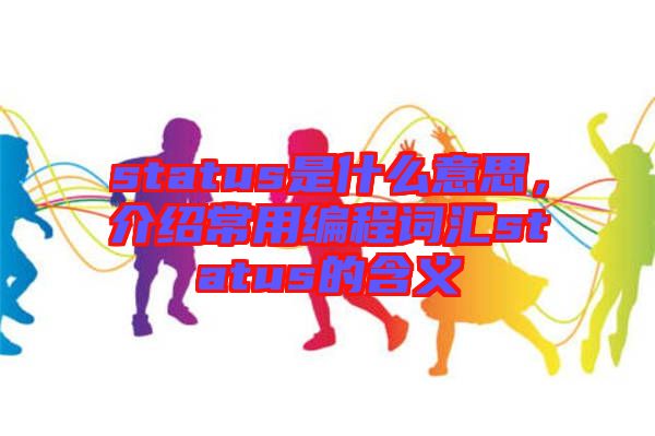 status是什么意思，介紹常用編程詞匯status的含義