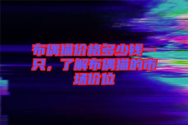 布偶貓價(jià)格多少錢(qián)一只，了解布偶貓的市場(chǎng)價(jià)位