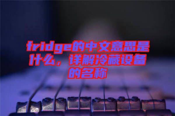 fridge的中文意思是什么，詳解冷藏設(shè)備的名稱