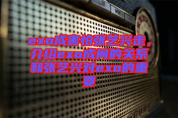 exo成害怕張藝興走，介紹exo成間的關(guān)系和張藝興對exo的重要