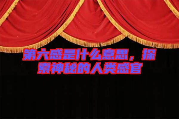 第六感是什么意思，探索神秘的人類感官