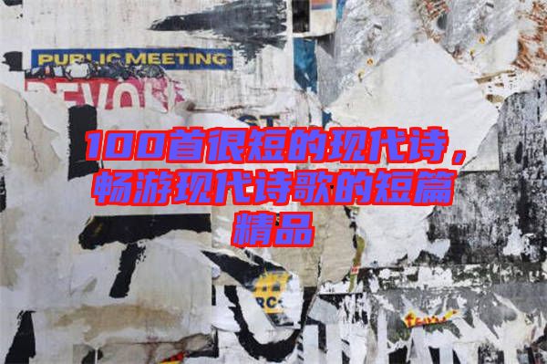 100首很短的現(xiàn)代詩，暢游現(xiàn)代詩歌的短篇精品