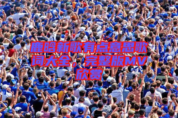 鹿晗新歌有點(diǎn)意思歌詞大全，完整版MV欣賞